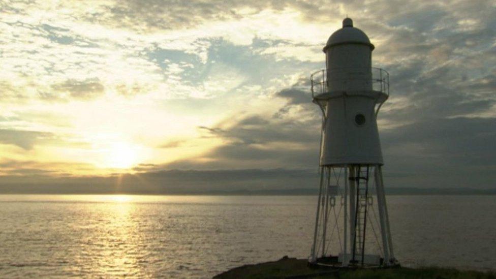 Black Nore Point Lighthouse in Portishead