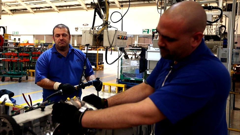 Staff at Ford in Dagenham