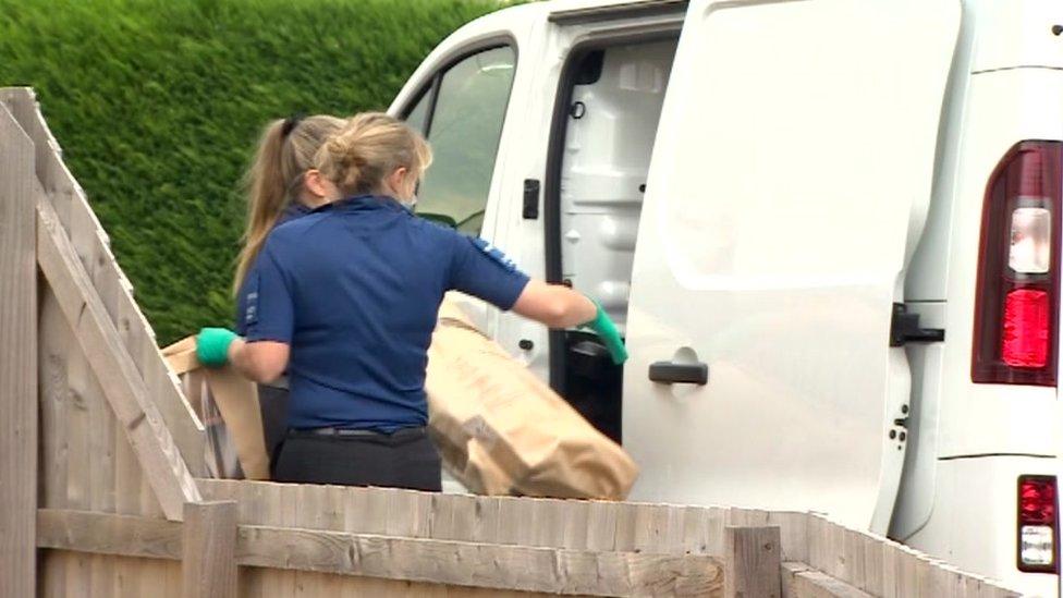 Police search house on Park Lane, in Stonehouse