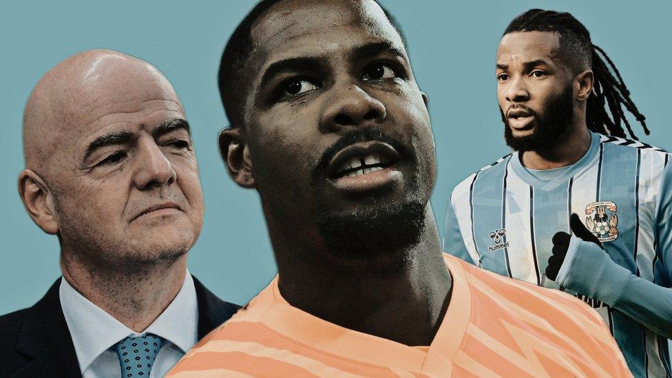 Gianni Infantino, Mike Maignan, Kasey Palmer.