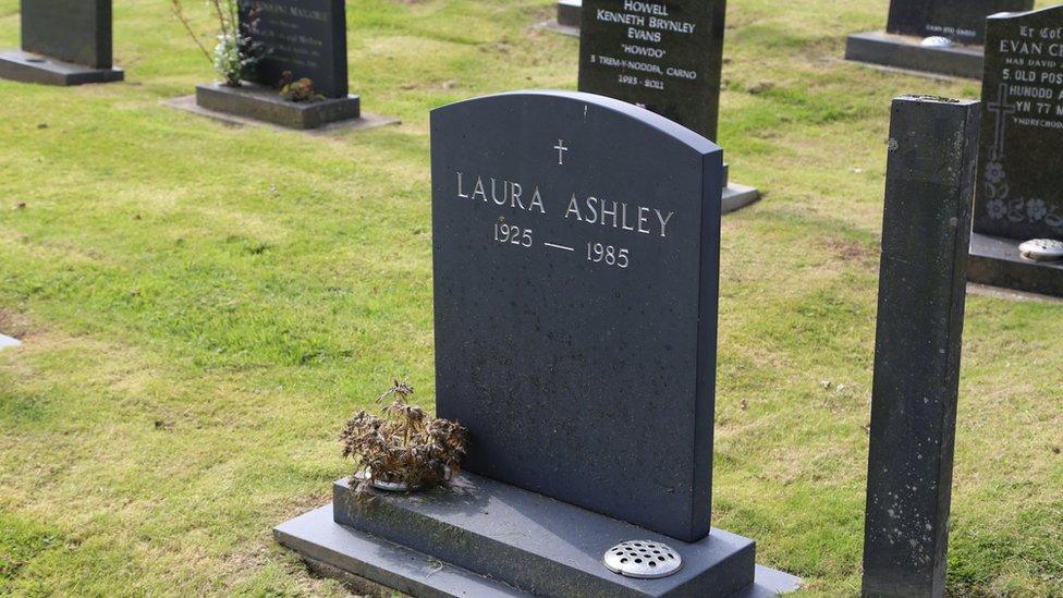 Laura Ashley's grave