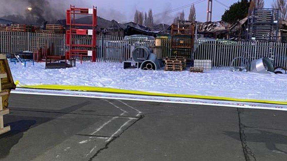 Fire scene