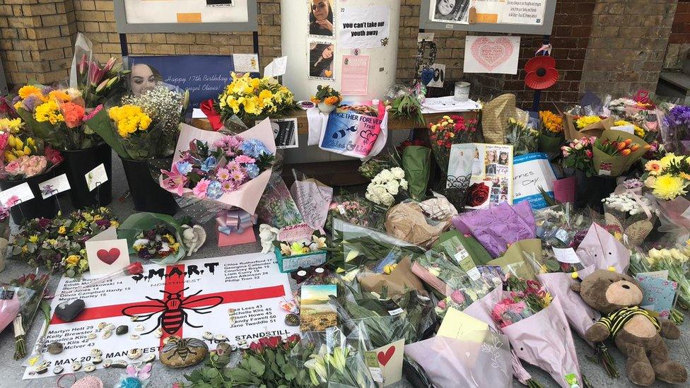 Tributes at Victoria