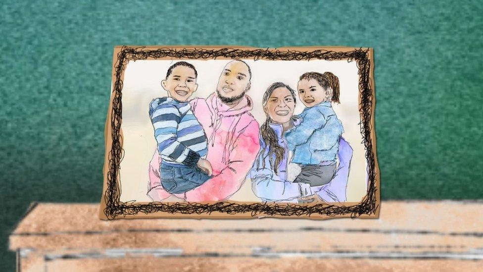 Animation of adopted family