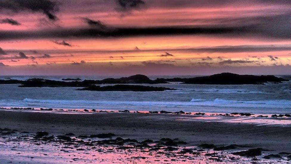 Sunset at Rhosneigr, on Anglesey