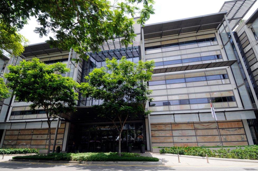 The new Singapore Supreme Court in Parliament Place, Singapore. copyright Richard Sowersby / BBC