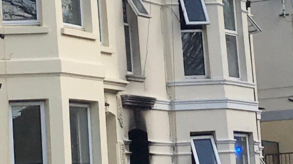 Property fire in Oxford Street