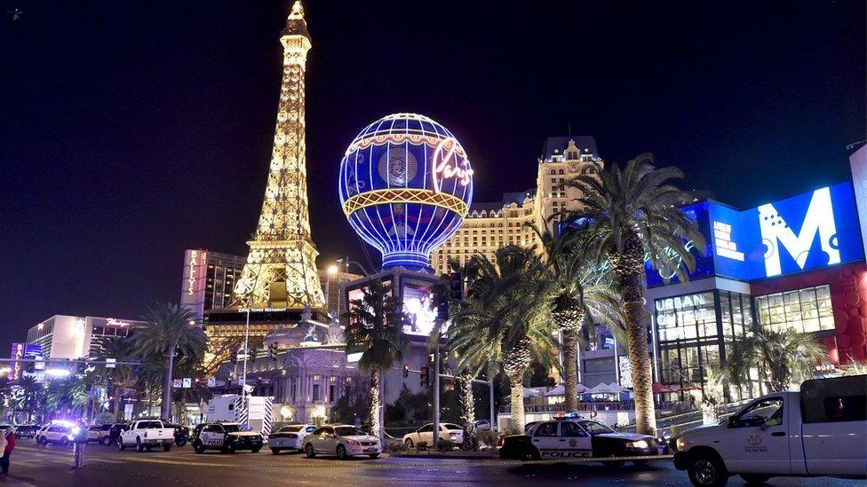 The scene outside of the Paris hotel 21 December 2015