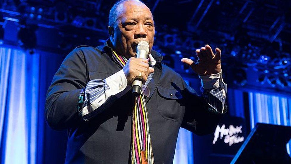 Quincy Jones on stage