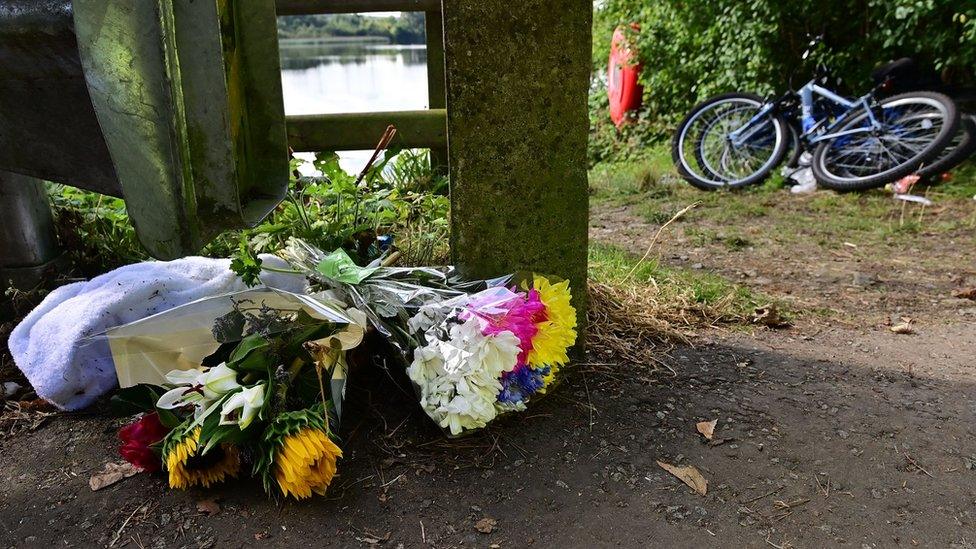 Scene of the deaths at Enagh Lough