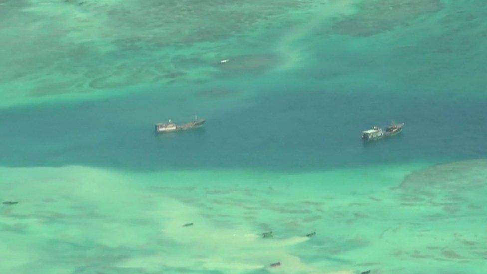 Chinese poacher boats