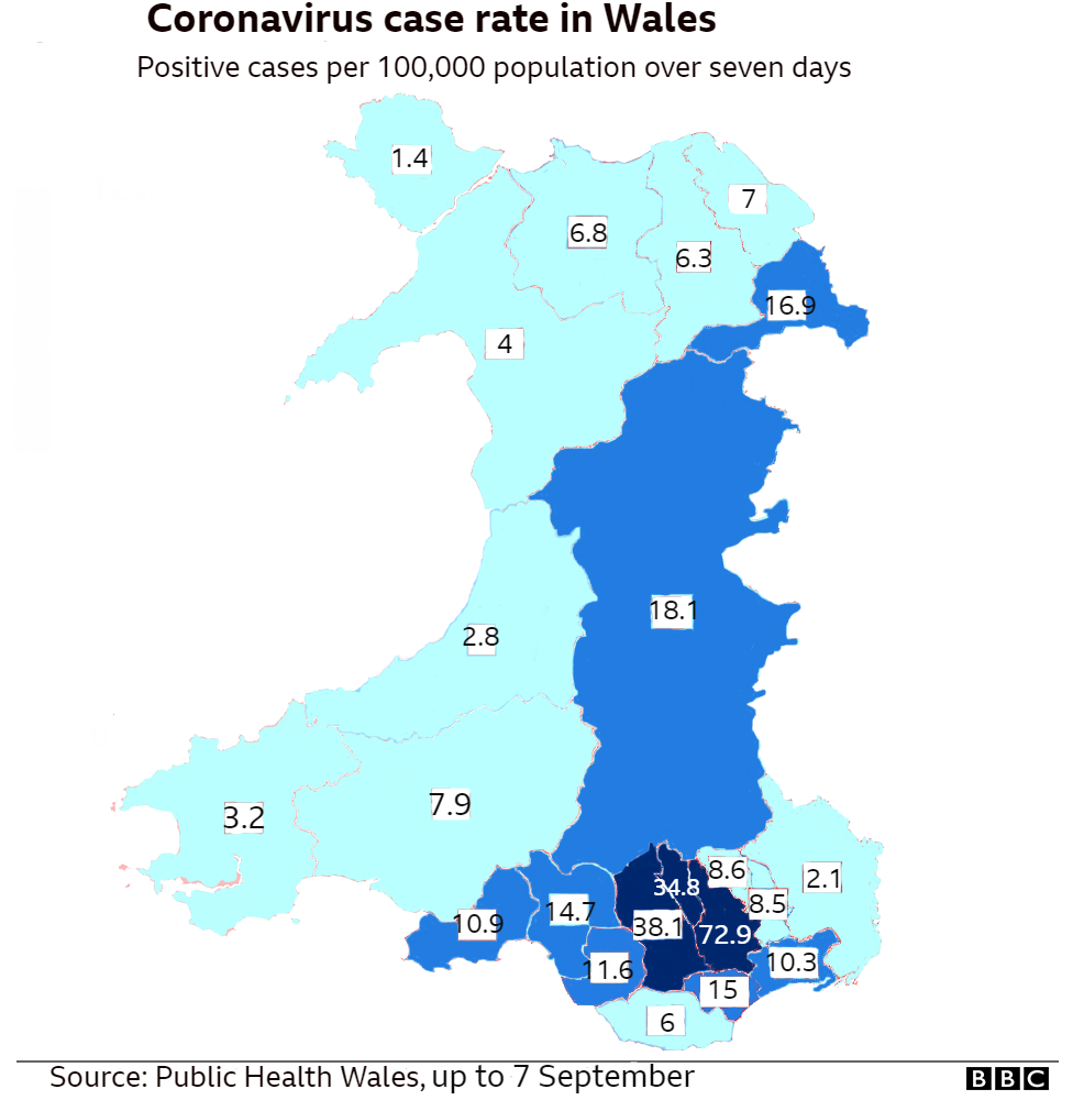 The case rate is highest in three neighbouring council areas