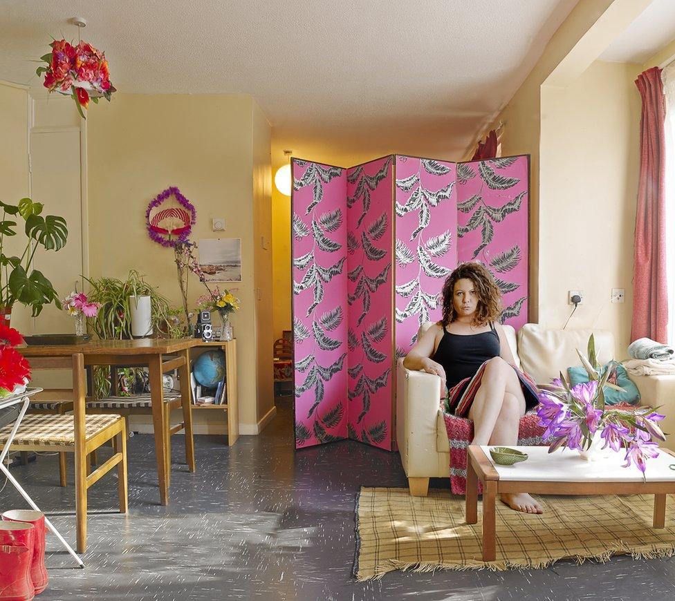 Victoria in her flat