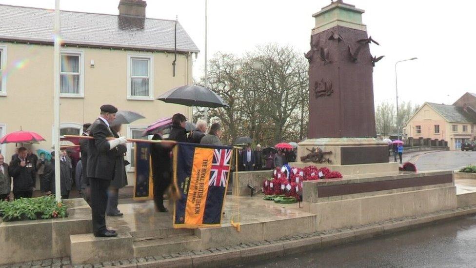 Armistice Day ceremony in Enniskillen