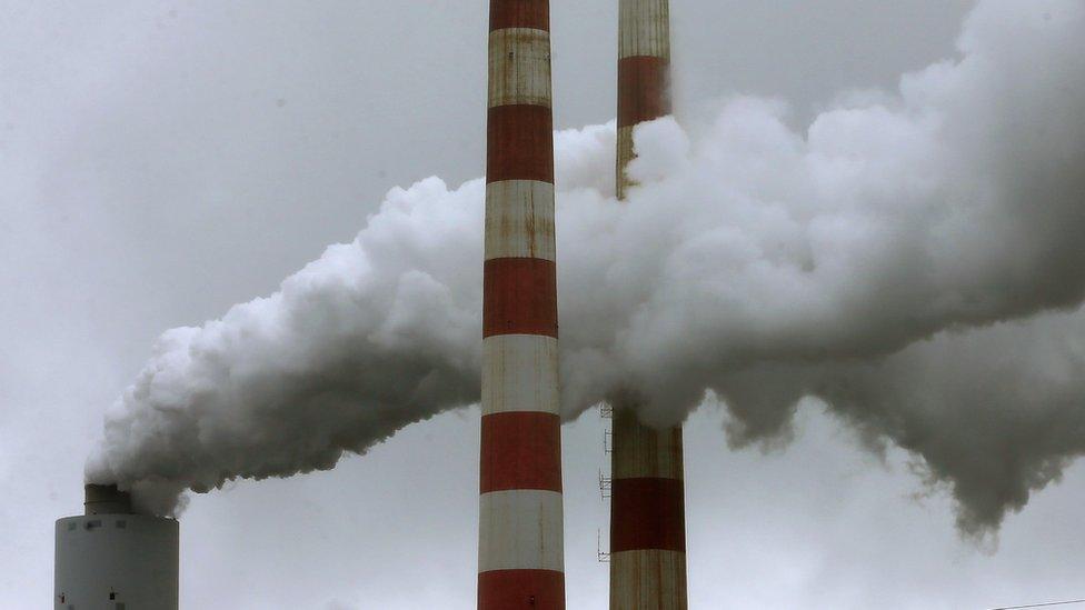 Smoke from coal fired Morgantown Generating Station in Newburg, Maryland. 29 May 2014