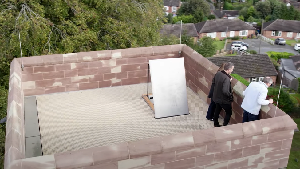 New viewing platform at the top of the tower