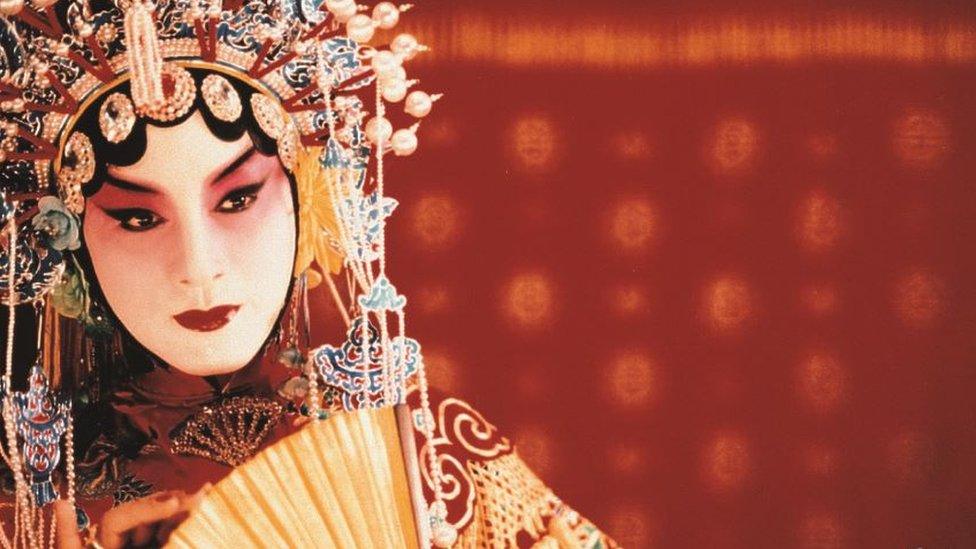 Cheung as an androgynous Peking Opera star in Farewell My Concubine