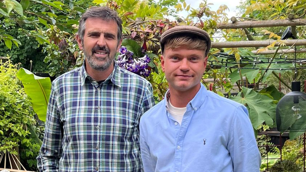 Ross with Gardeners' World presenter, Adam Frost