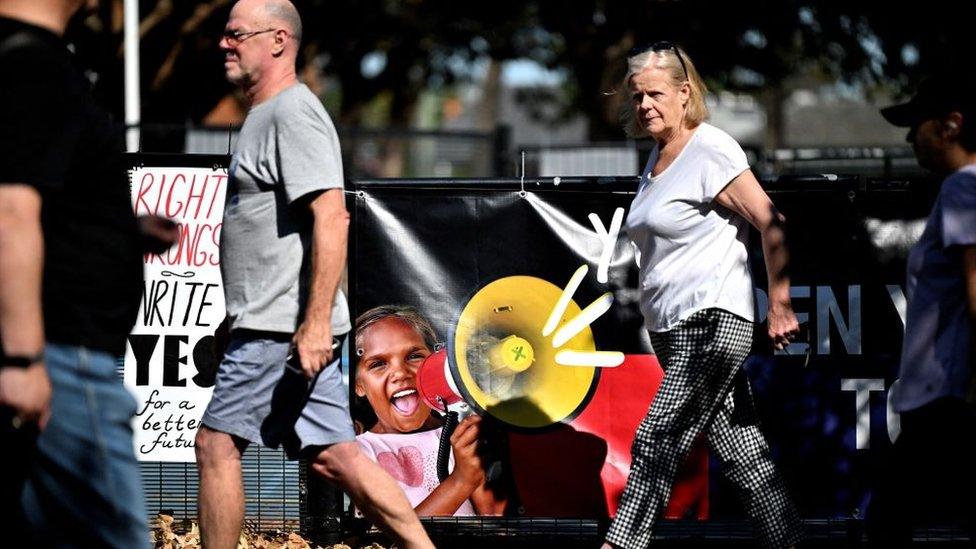 A polling site in Sydney