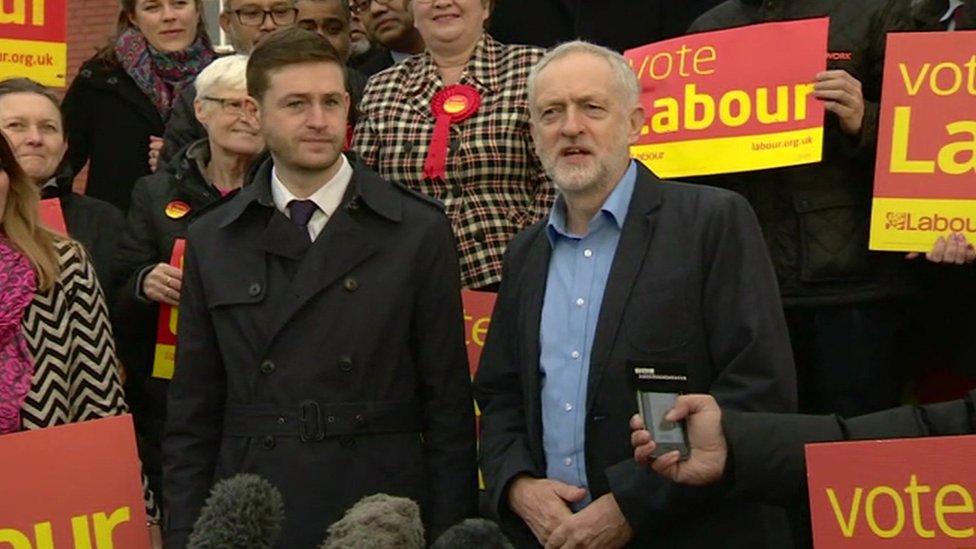 Jim McMahon (left) and Jeremy Corbyn (right)