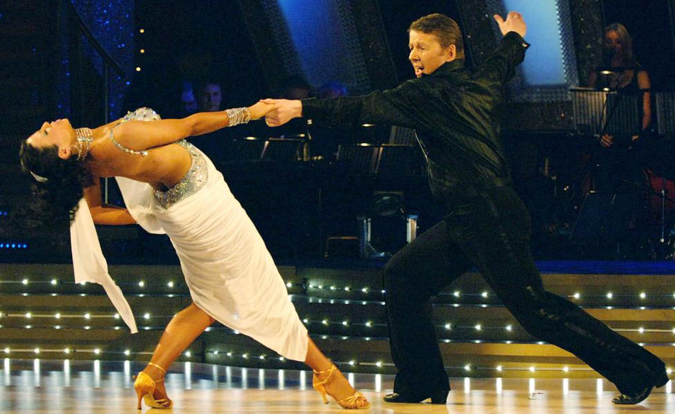 Bill Turnbull and Karen Hardy on Strictly Come Dancing in 2005