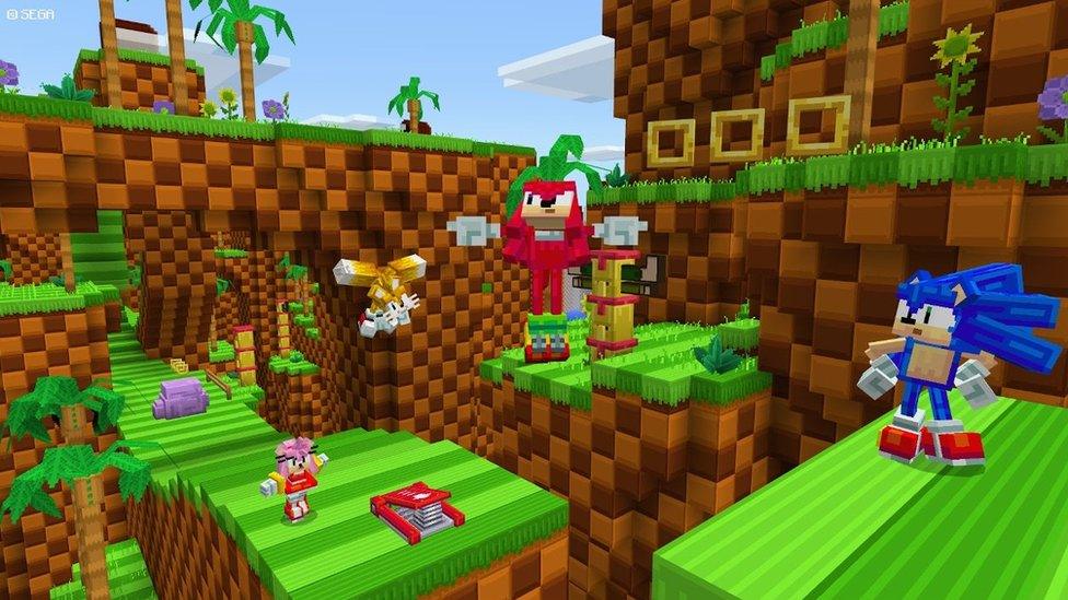 sonic-in-minecraft.