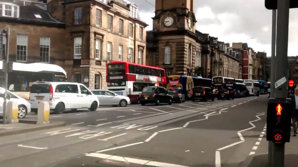 Edinburgh traffic