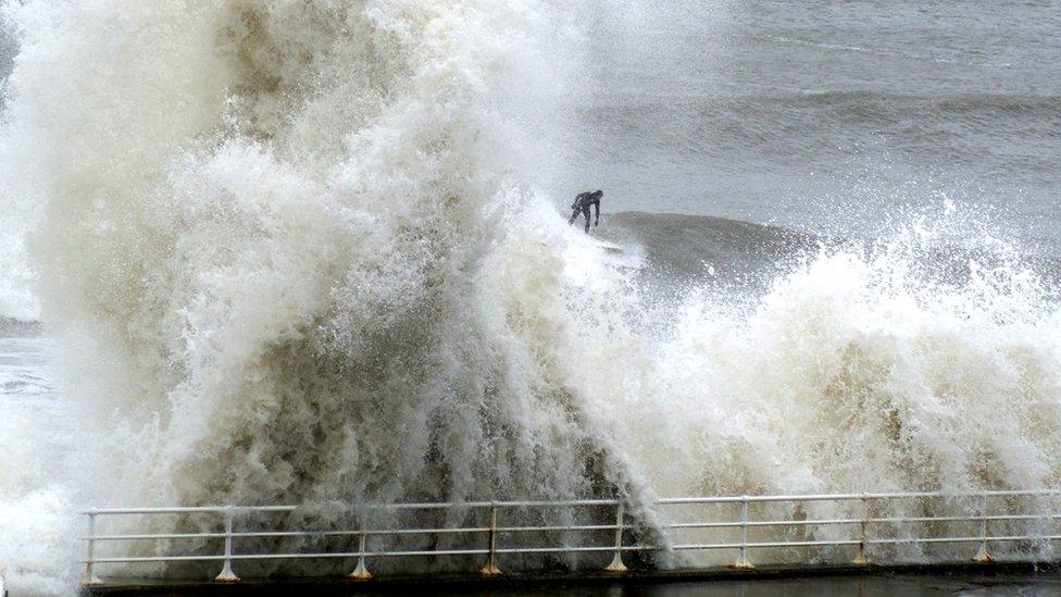 Waves at Aberystwyth