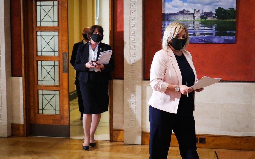 Arlene Foster and Michelle O'Neill