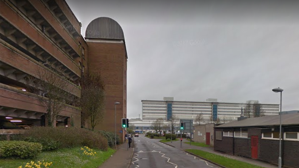 Multi storey car park at UHW