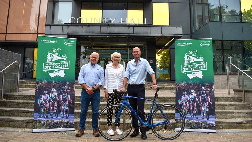 David Blake (Landmarc), Councillor Suzanne Wickham and Terence Herbert, Wiltshire Council's chief executive