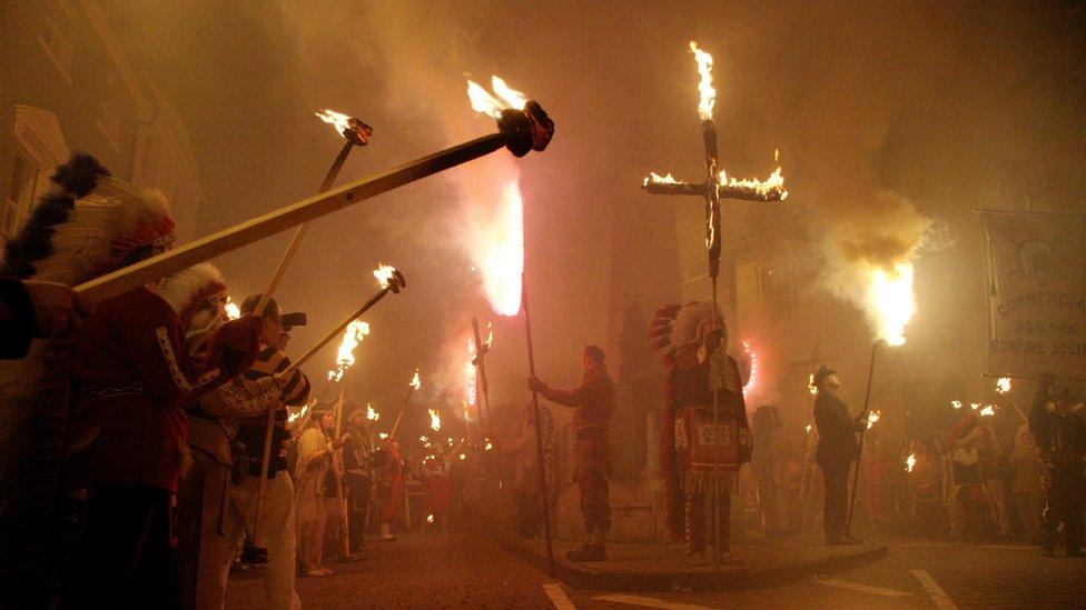 Lewes Bonfire in 2005