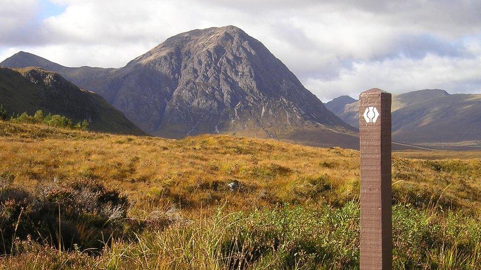 West Highland Way waymarker