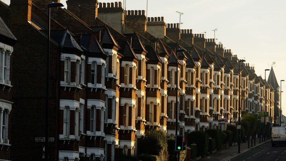 Row of terraced houses