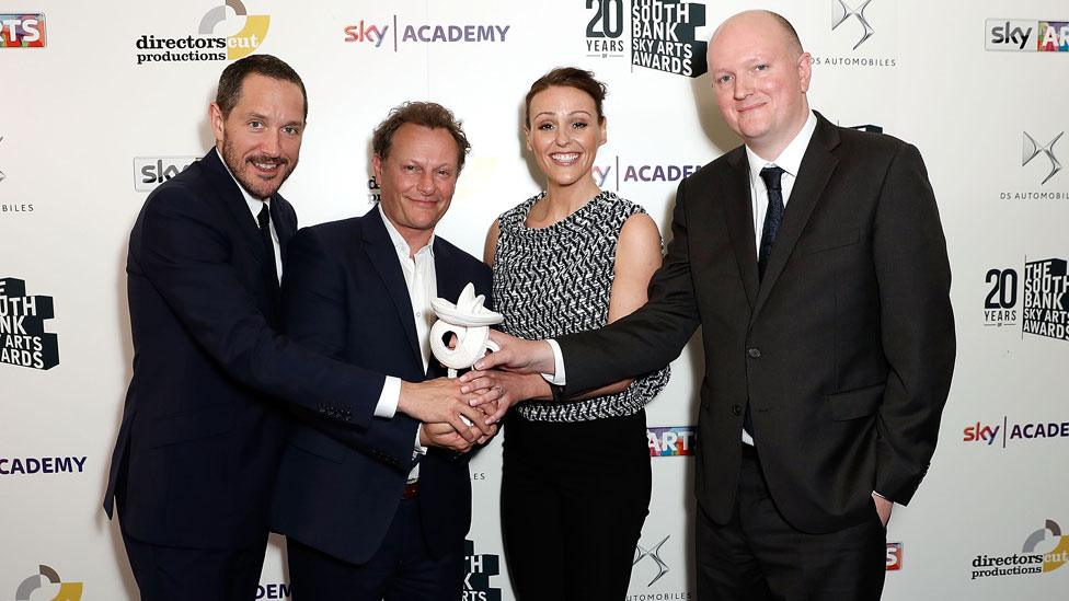 Doctor Foster stars Bertie Carvel, Neil Stuke and Suranne Jones with writer Mike Bartlett