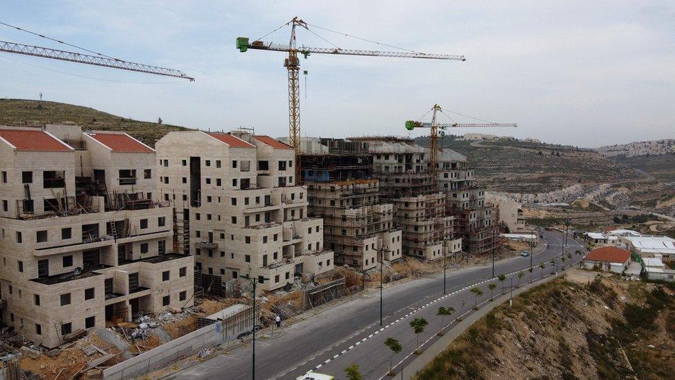 Construction at Jewish settlement of Givat Zeev in the occupied West Bank (13 May 2020)