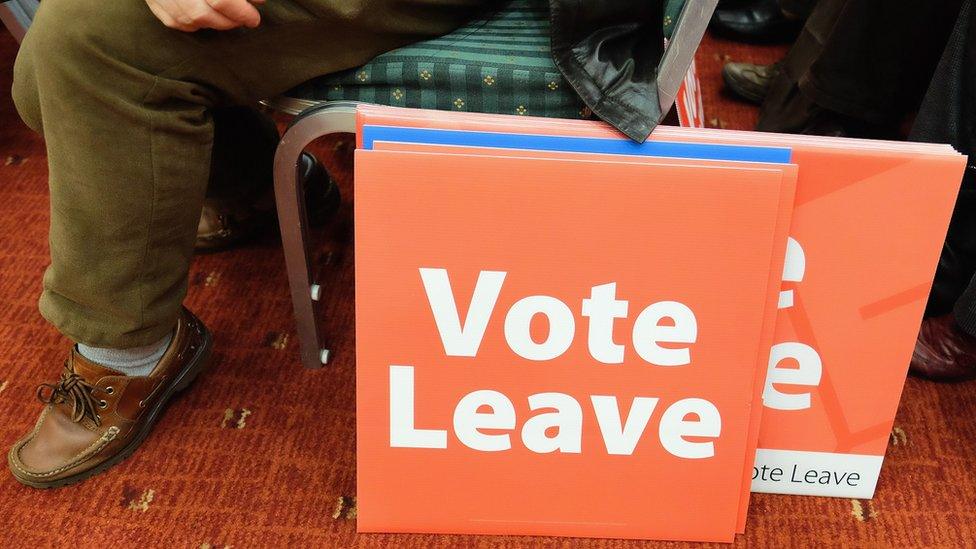 Vote Leave sign