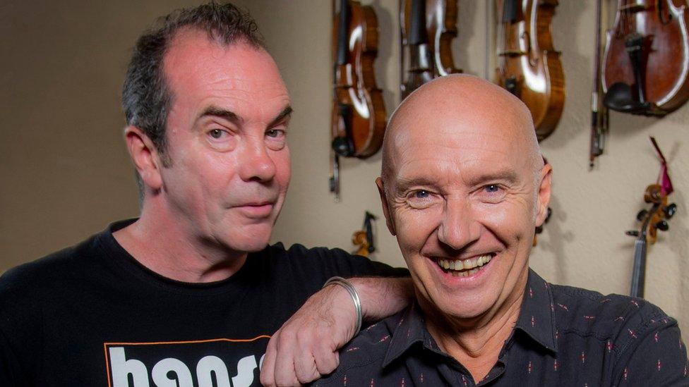 Gavin Mitchell and Midge Ure