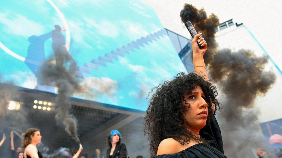 Activists on the Cannes red carpet