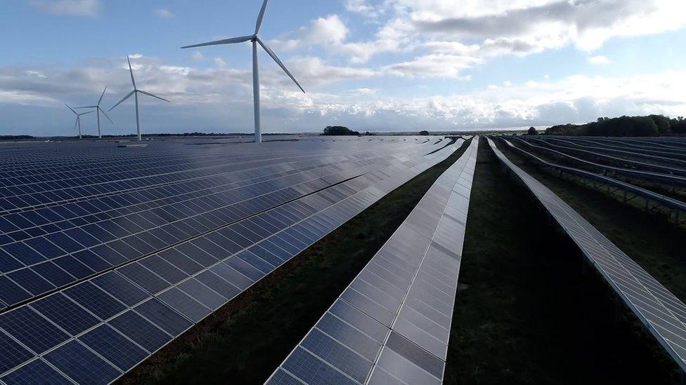 Chelveston Renewable Energy Park solar panels