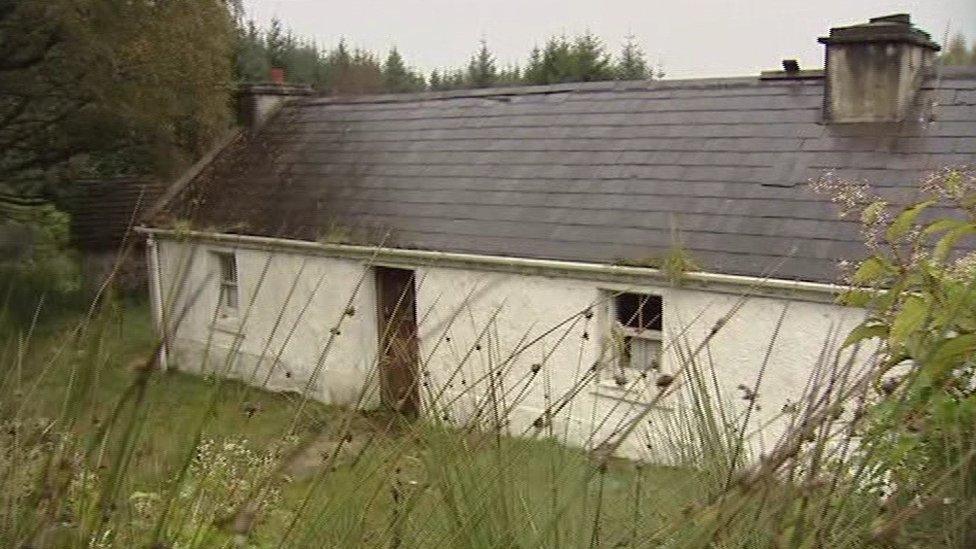 The cottage in the Glenties, Donegal, where Mr Donaldson was killed