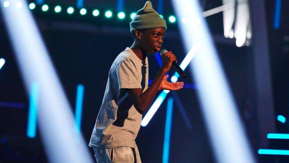 14-year-old Leo performed his own original rap as he auditioned for The Voice Kids, getting all four coaches to turn before choosing to join Team Will.