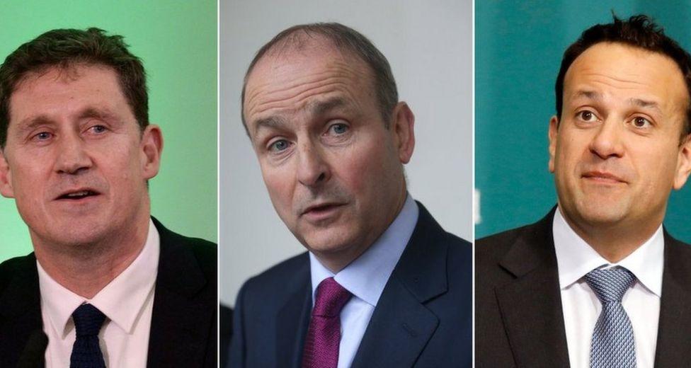 Eamon Ryan, Micheal Martin and Leo Varadkar