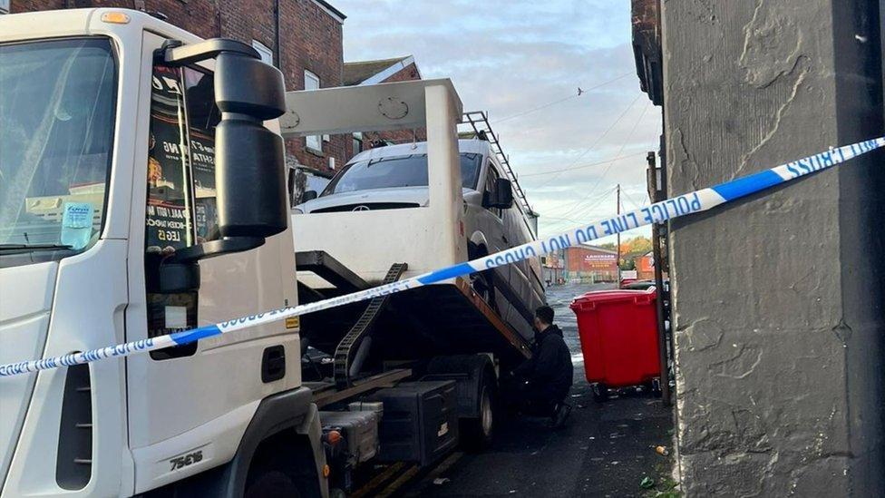 Van seized by police