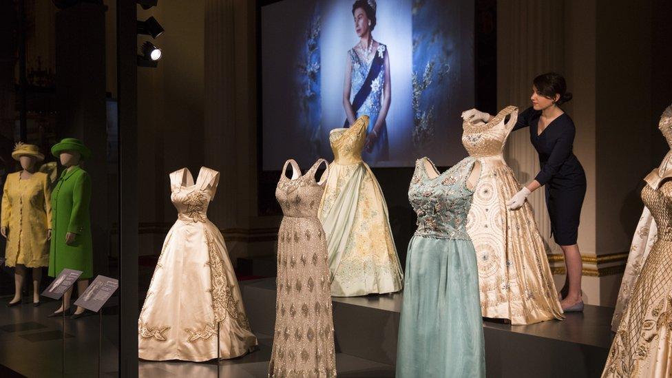 In pictures: The Queen's wedding dress goes on display
