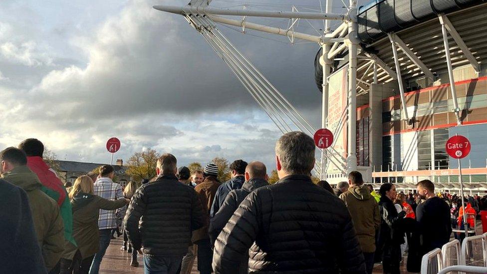 Fans at the Principality Stadium