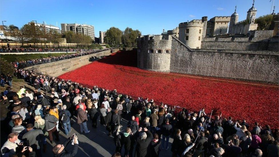 The installation at the Tower of London