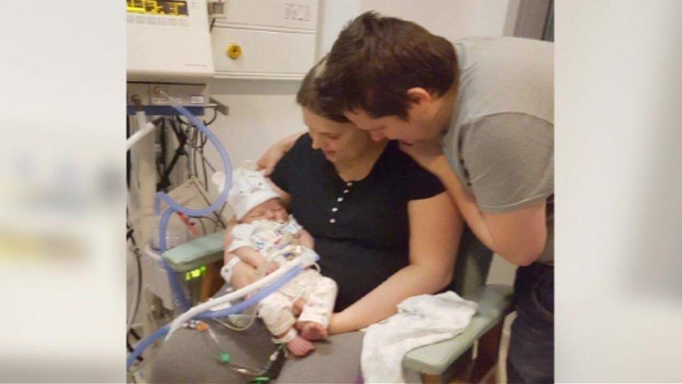 Kym and Mark Field with their son Alfie