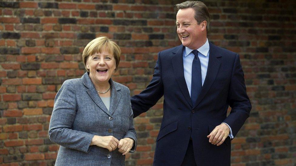 Angela Merkel and David Cameron