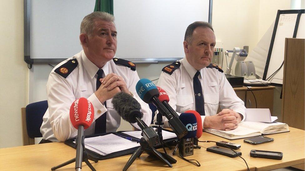 Assistant Garda Commissioner Pat Leahy (left), and Supt Brian Daly appealed for information on the murders